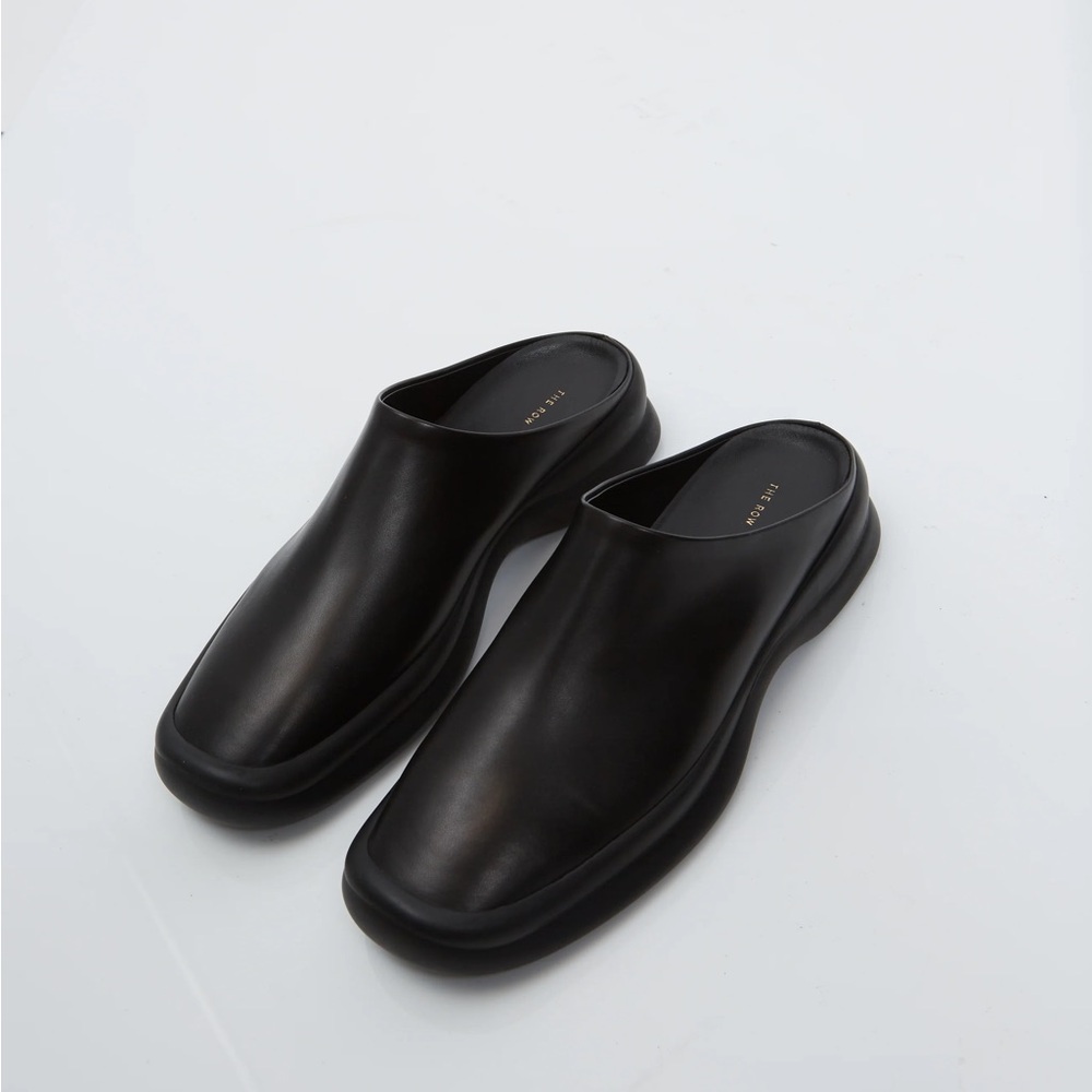 The Row Black Town Clogs Size 39
